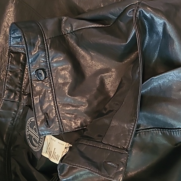 Dominic Bellissimo Vintage Black Leather High Waist Pleated Lined Pants Wmns 16 - Picture 6 of 16